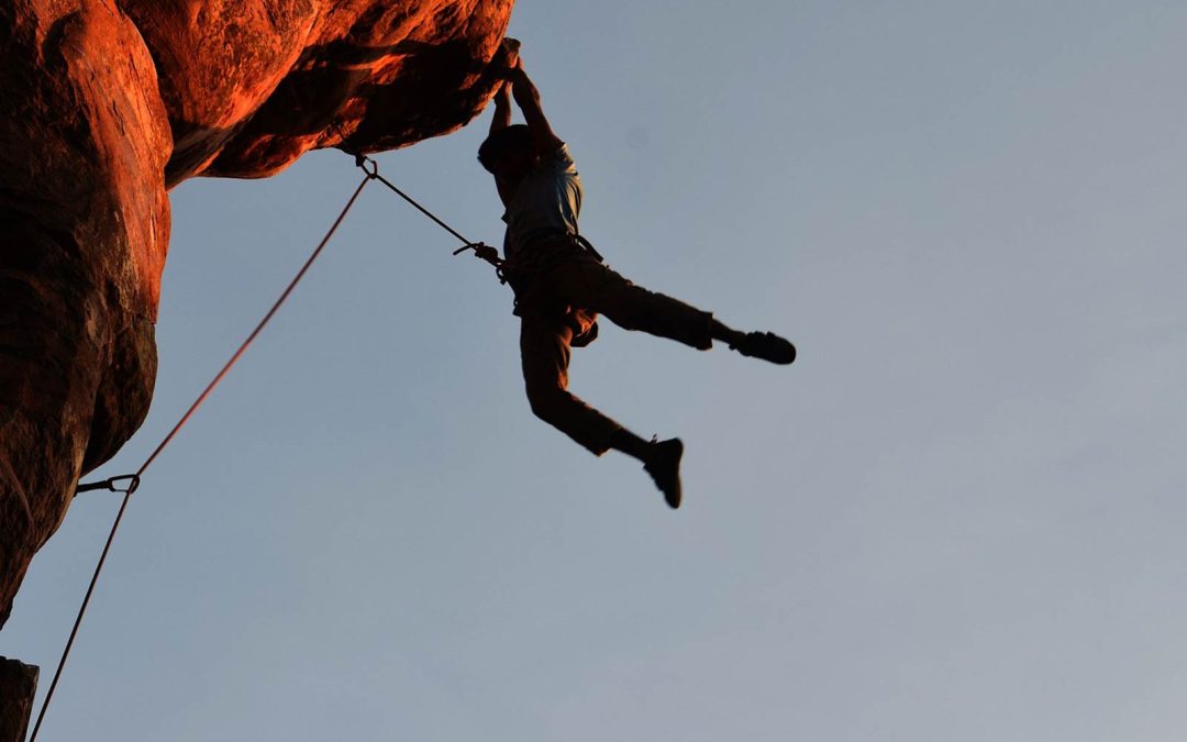 Rock Climbing Gran Canaria, Spain.